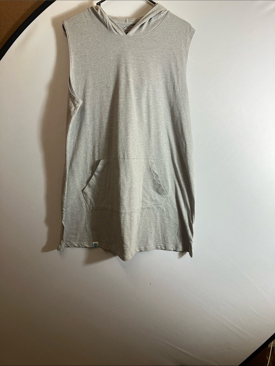 dumpster diver Other - Sleeveless Hooded Swim Coverup in Light Gray